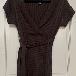 Short Sleeve Sweater Dress